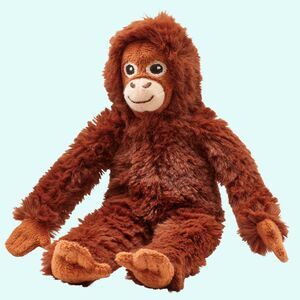 IKEA DJUNGELSKOG - 8 in Mini Orangutang Monkey Punch Plush Stuffed Toy - NEW